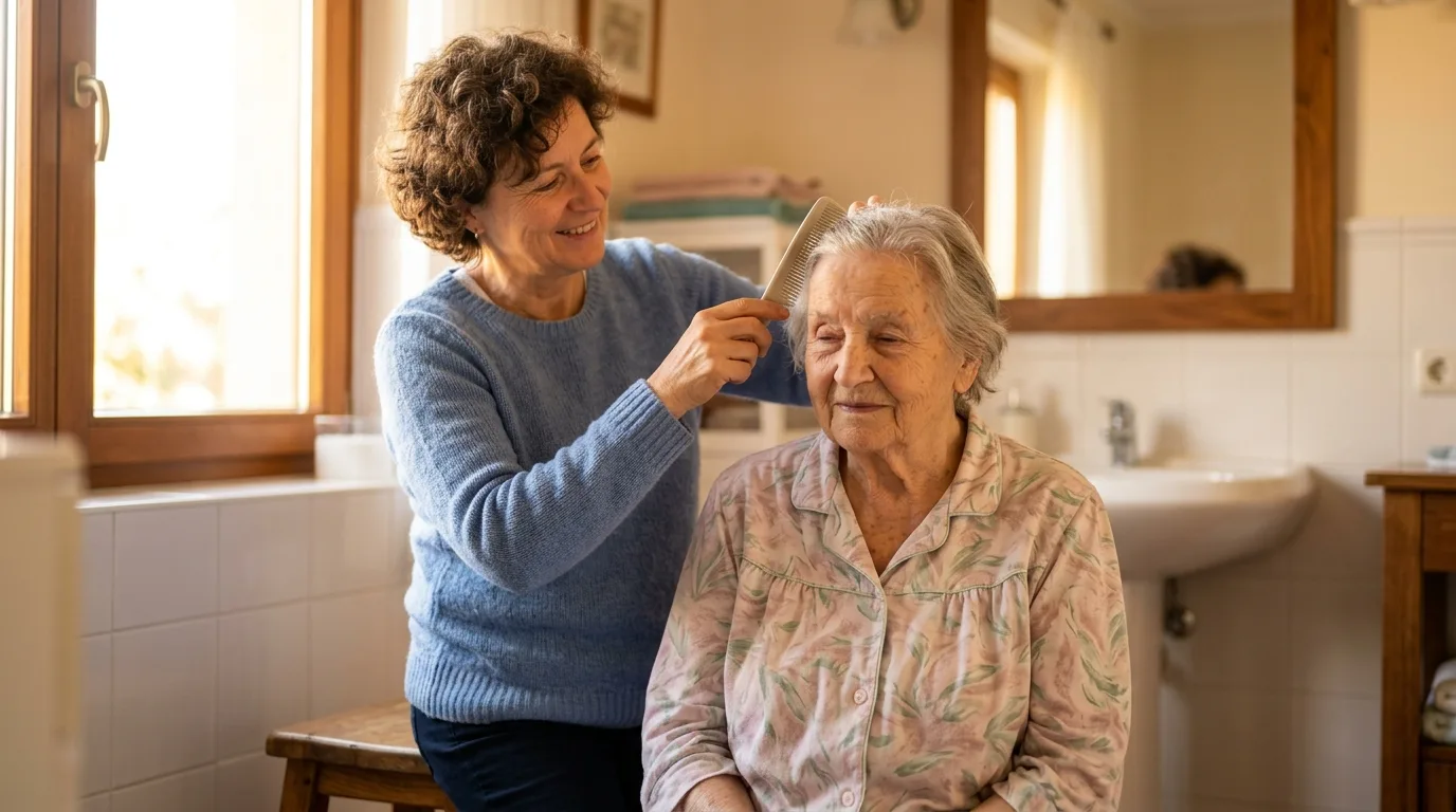 La toilette d'une personne Alzheimer