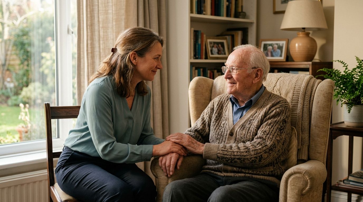Illustration représentant l'évolution de la maladie d'Alzheimer en 7 stades